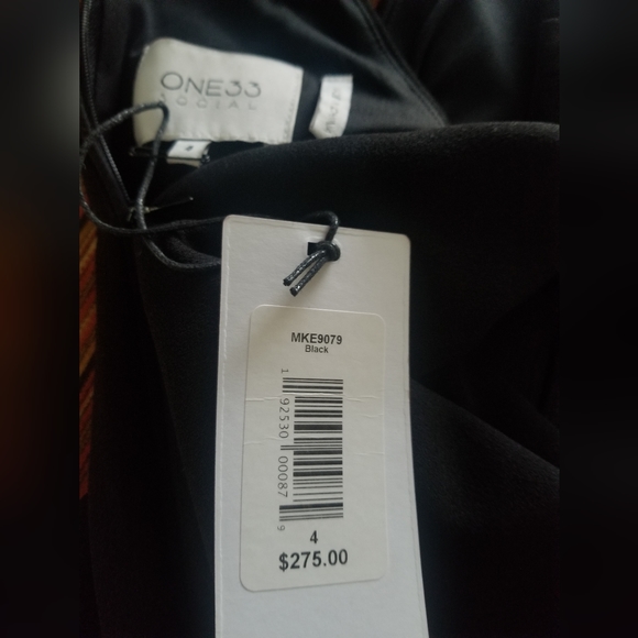 One33 Social Twist-front Fringe Jumpsuit - Picture 5 of 5